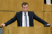 Председатель Правительства РФ Дмитрий Медведев выступил перед Государственной Думой РФ с отчетом по итогам года работы Правительства